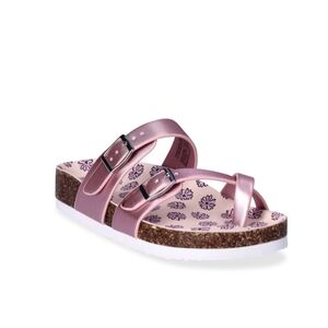 Wonder Nation. Girls. Pink Metallic Thong Sandals. Sizes 3 and 4. NWT.